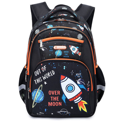 Kids Space Rocket School Backpack – Large Capacity 16" Primary School Bag