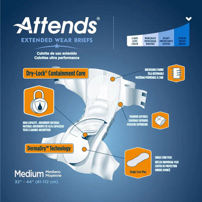 Derma Dry Extended Night Wear Briefs