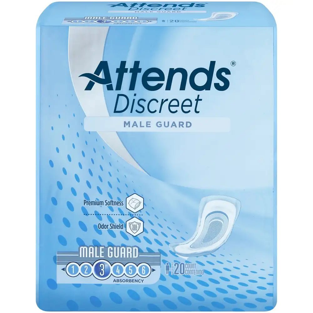 Discreet Male Guard - Case of 6 packages (120 count)