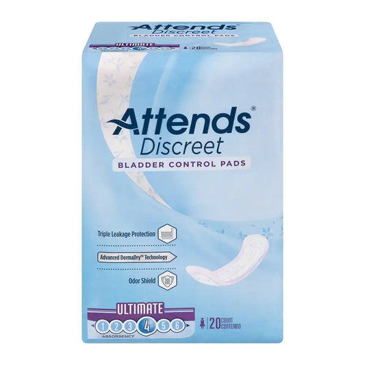 Discreet Ultimate Pad - 10 bags of 20 (200 Count)