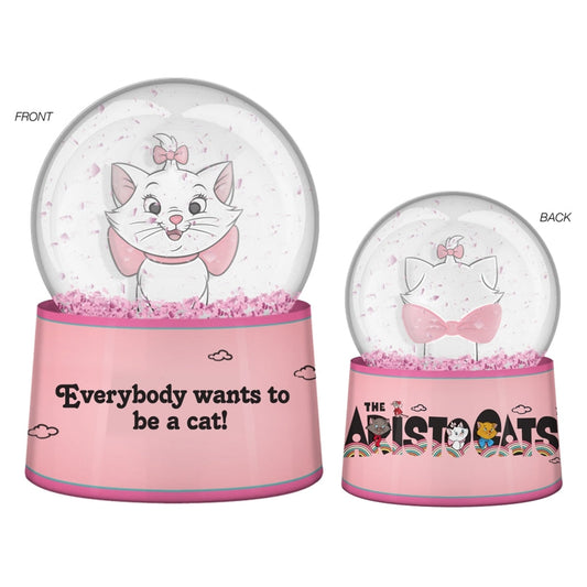 Disney Aristocats Marie and Kitten Clouds Logo 45mm Light Up Snow Globe