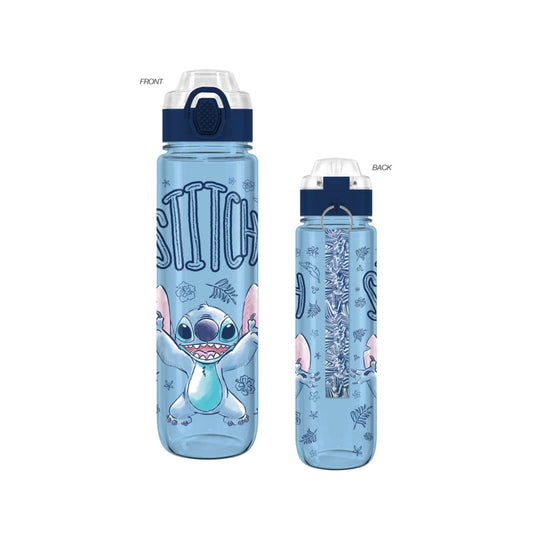 Disney Lilo and Stitch Stitch Arms Up w/ Flowers 33oz Water Bottle