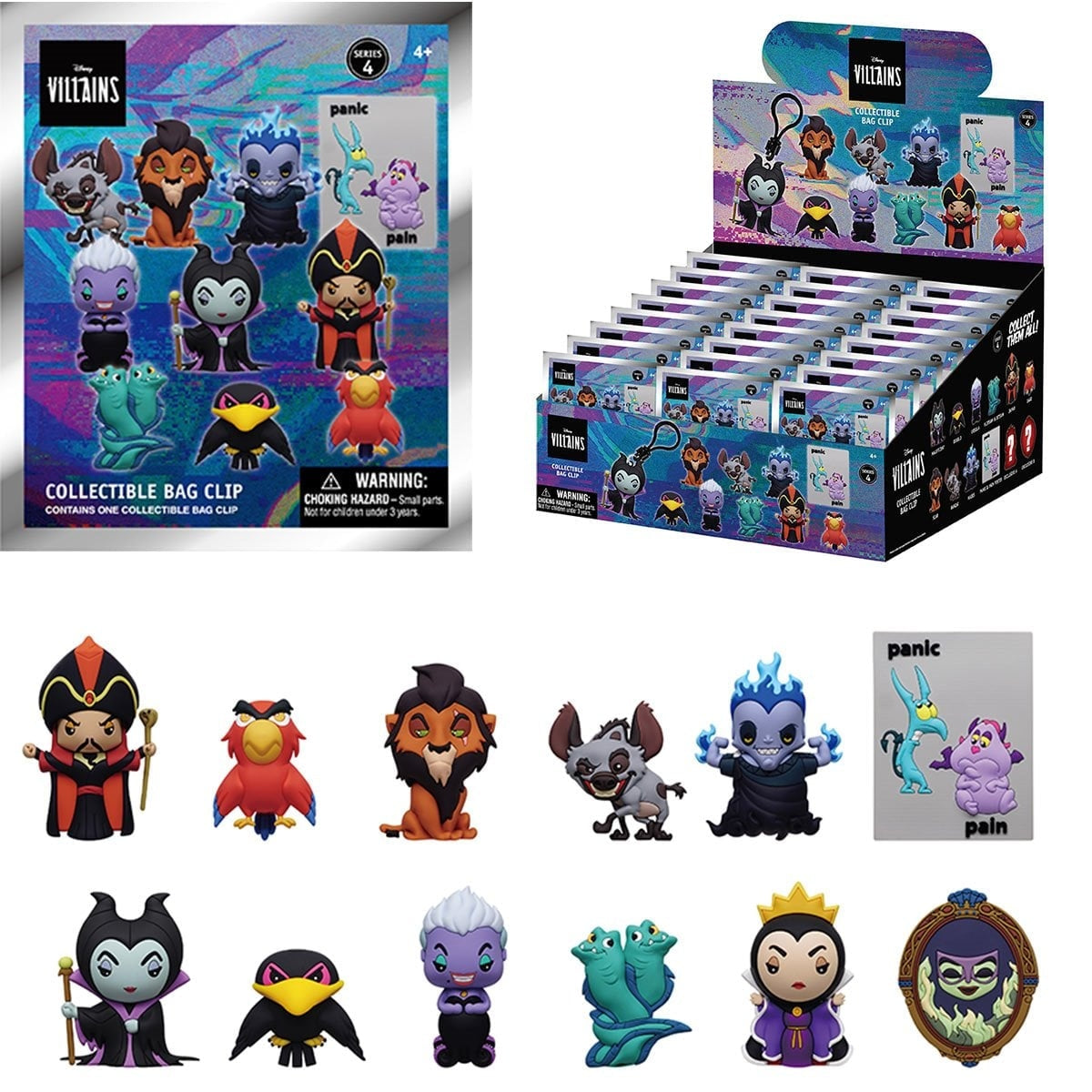 Disney Villains Series 4 Mystery 3D Foam Bag Clip