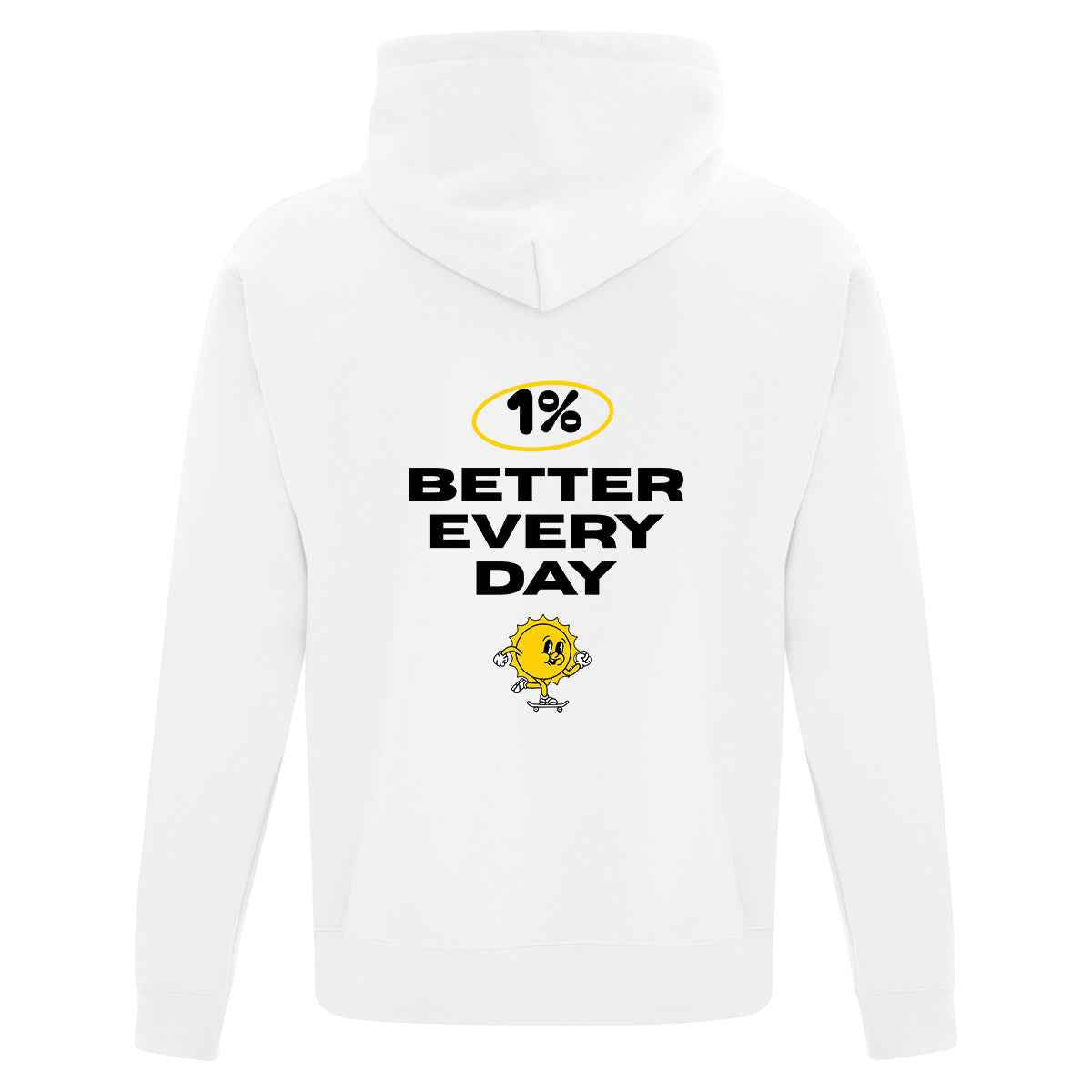 Hoodie "1% Better Everyday" brodé & imprimé