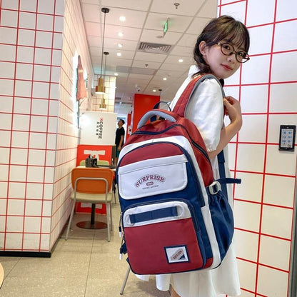 College Style Backpack Student Leisure Travel Large Capacity Backpack