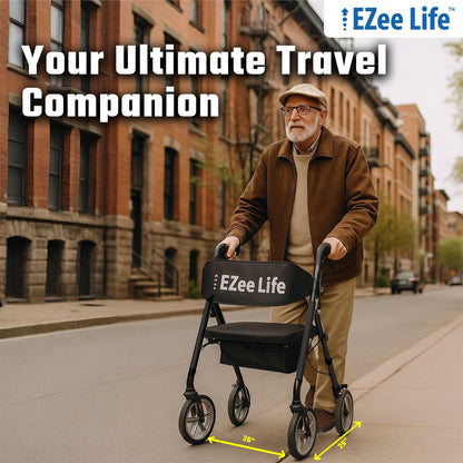 EZee Life Bariatric Rollator CH3019 | Heavy-Duty 400 lb Extra-Wide Walker Canada