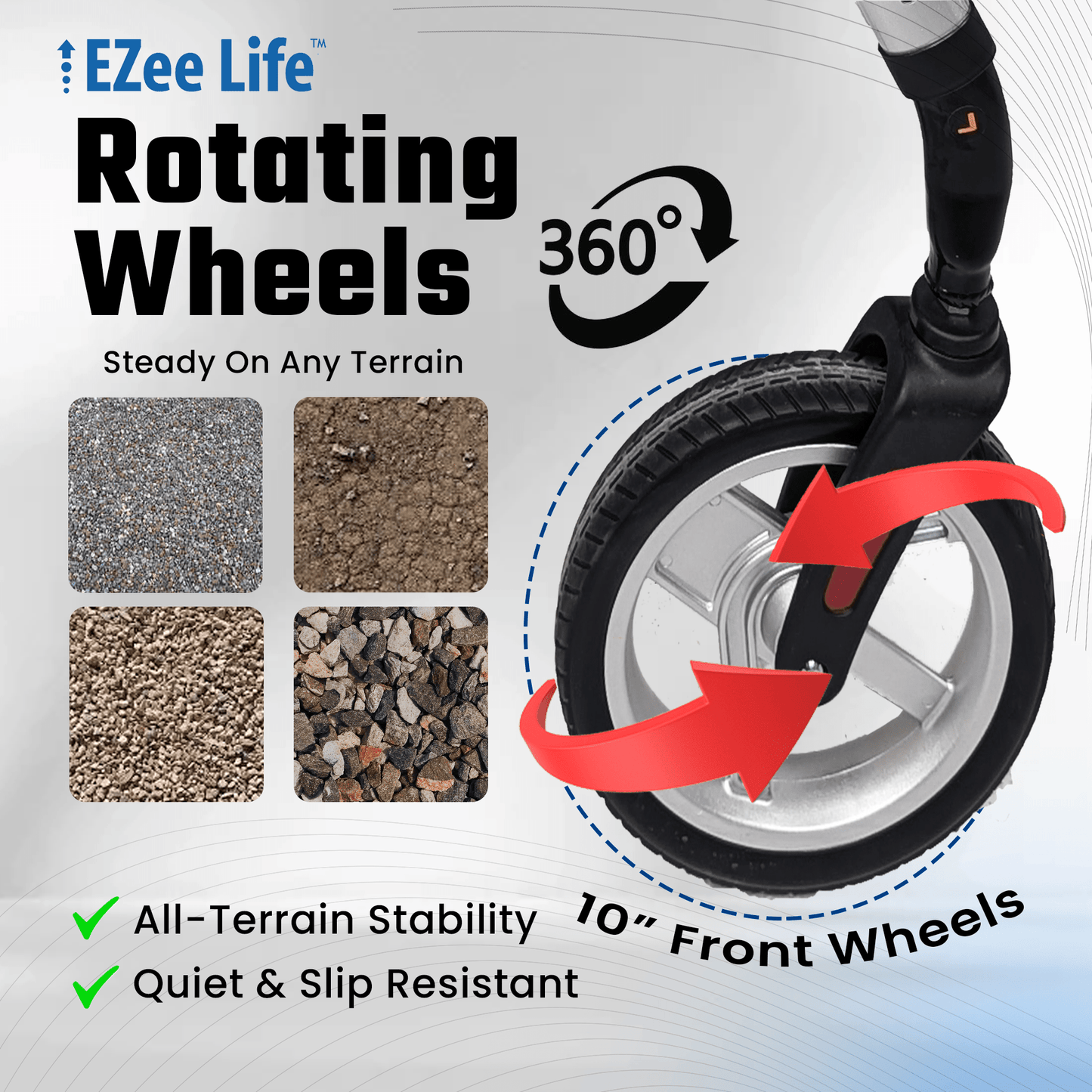 EZee Life Bariatric Rollator CH3019 | Heavy-Duty 400 lb Extra-Wide Walker Canada