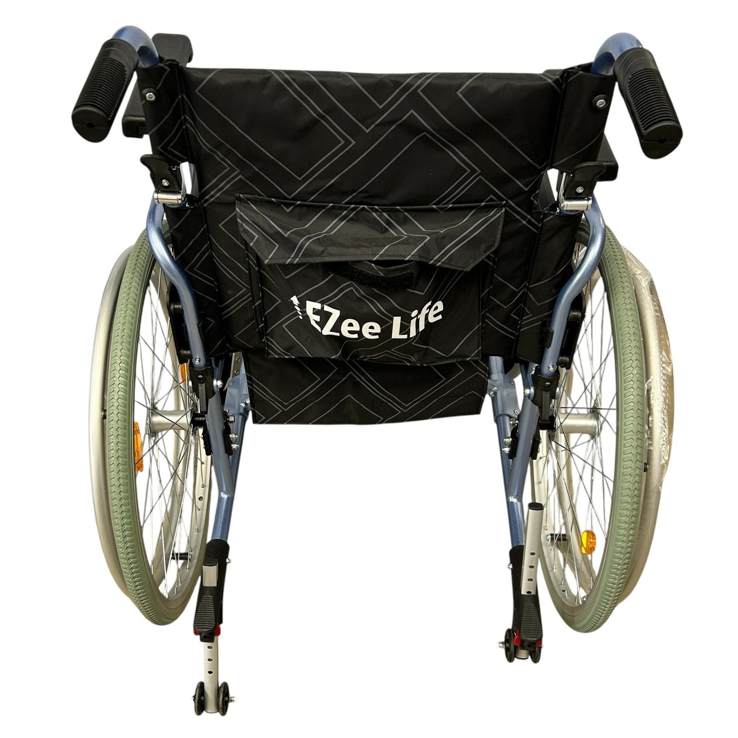 Ezee Life CH1098 Super Lightweight Folding Wheelchair - 24 lb Aluminium Frame for Easy Mobility in Canada