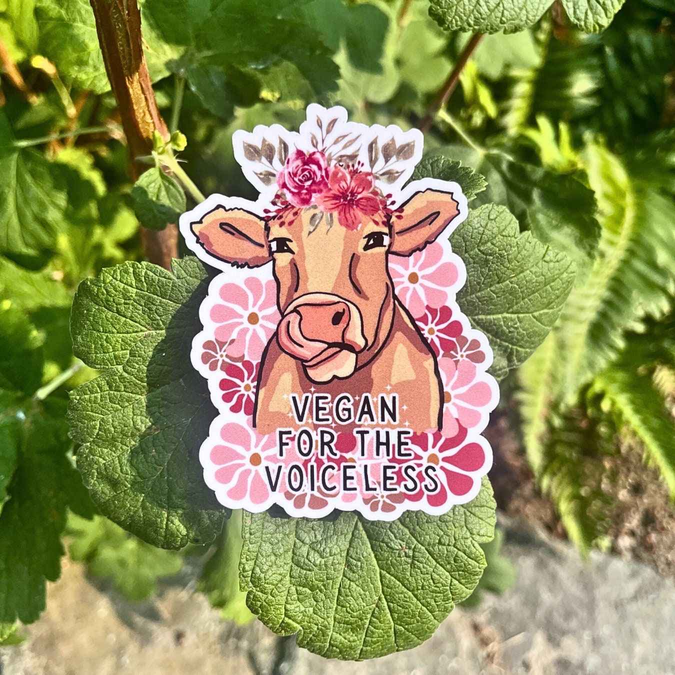 Vegan For the Voiceless Sticker