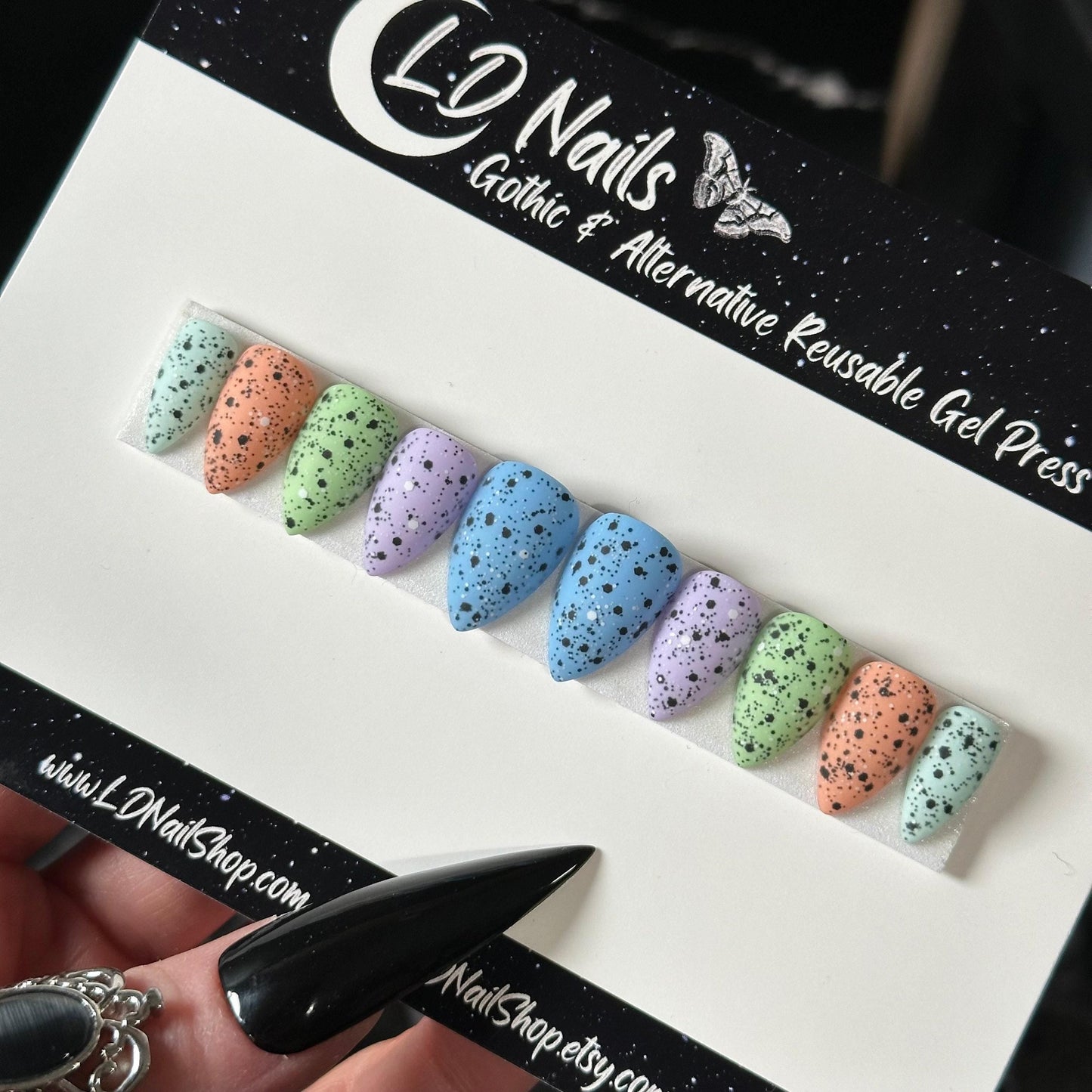 Speckled Eggies Nails