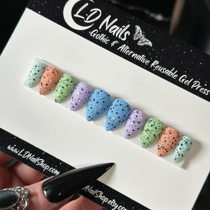 Speckled Eggies Nails