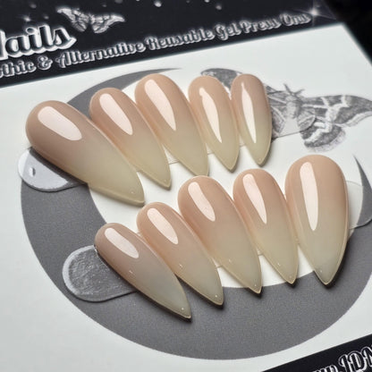 Bone Blush Ombré Press On Nails