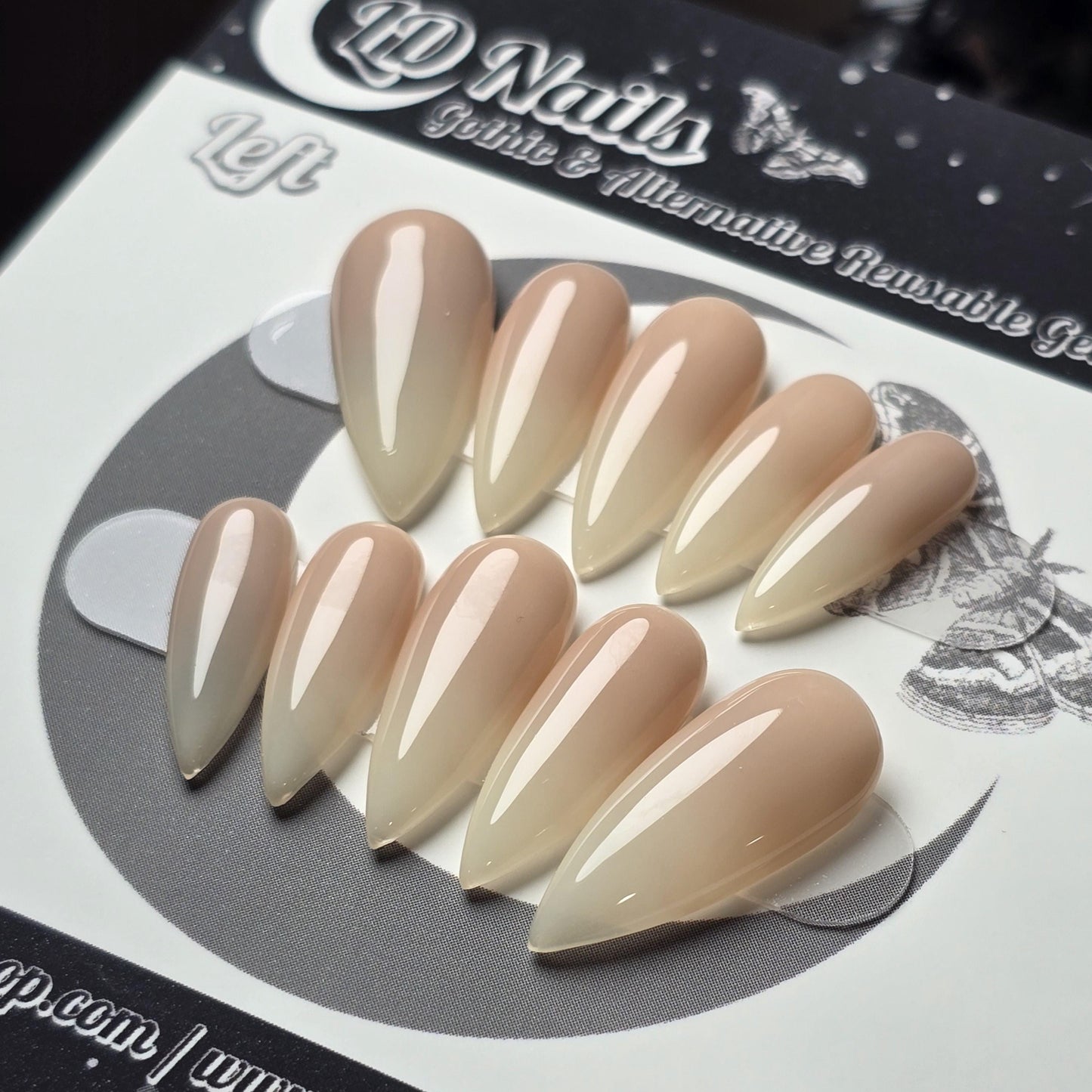 Bone Blush Ombré Press On Nails