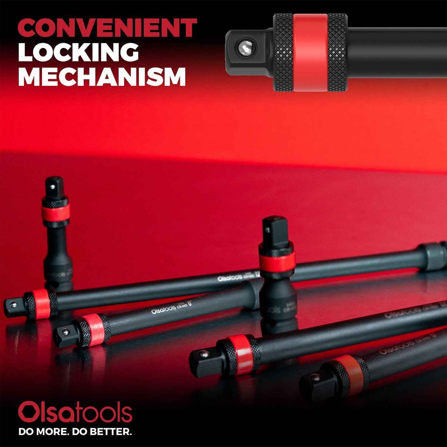 Locking Impact Socket Extensions for Enhanced Torque and Control