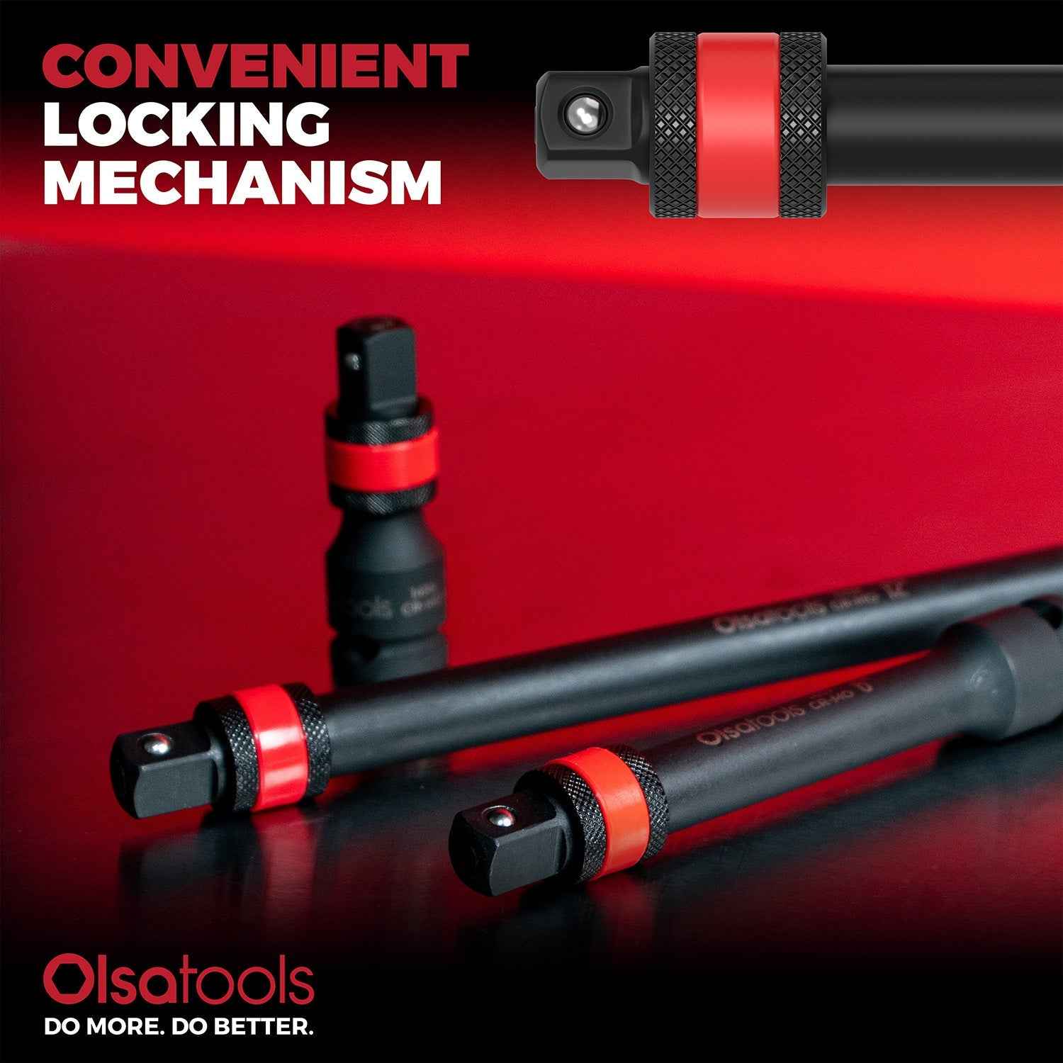 Locking Impact Socket Extensions for Enhanced Torque and Control