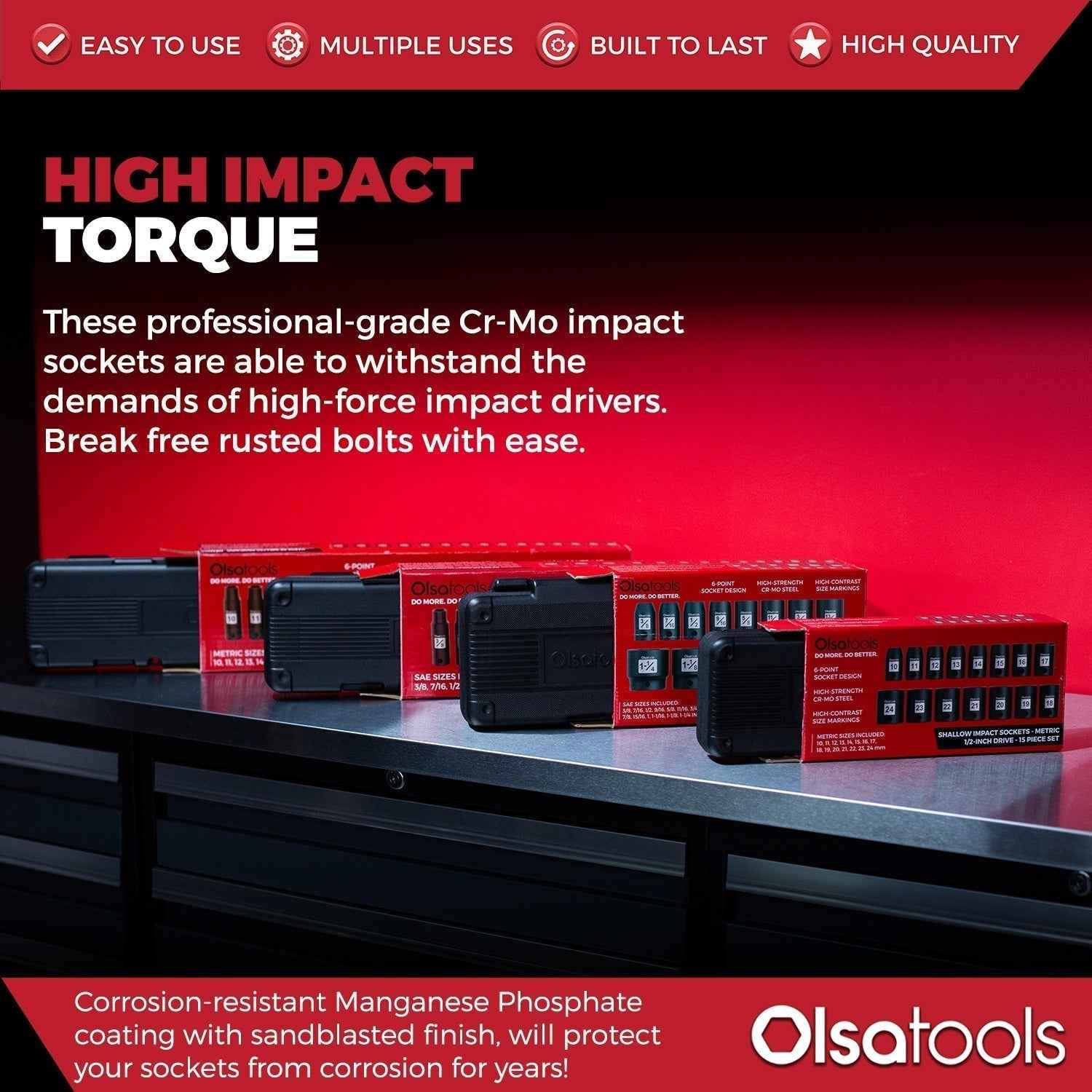 Cr-Mo Impact Sockets