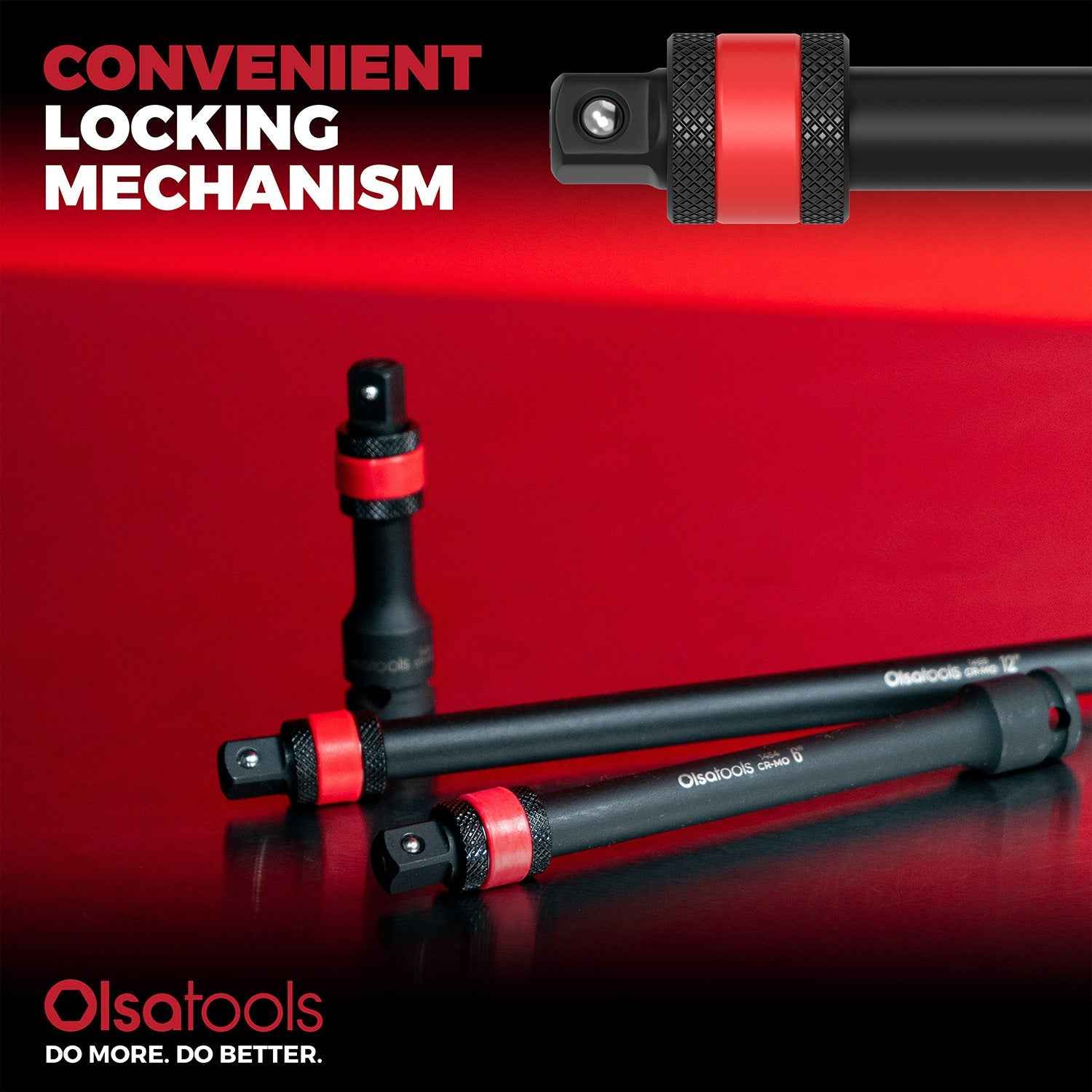 Locking Impact Socket Extensions for Enhanced Torque and Control