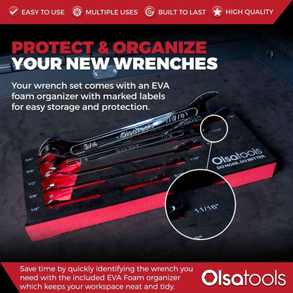 Slim Profile Wrench Set