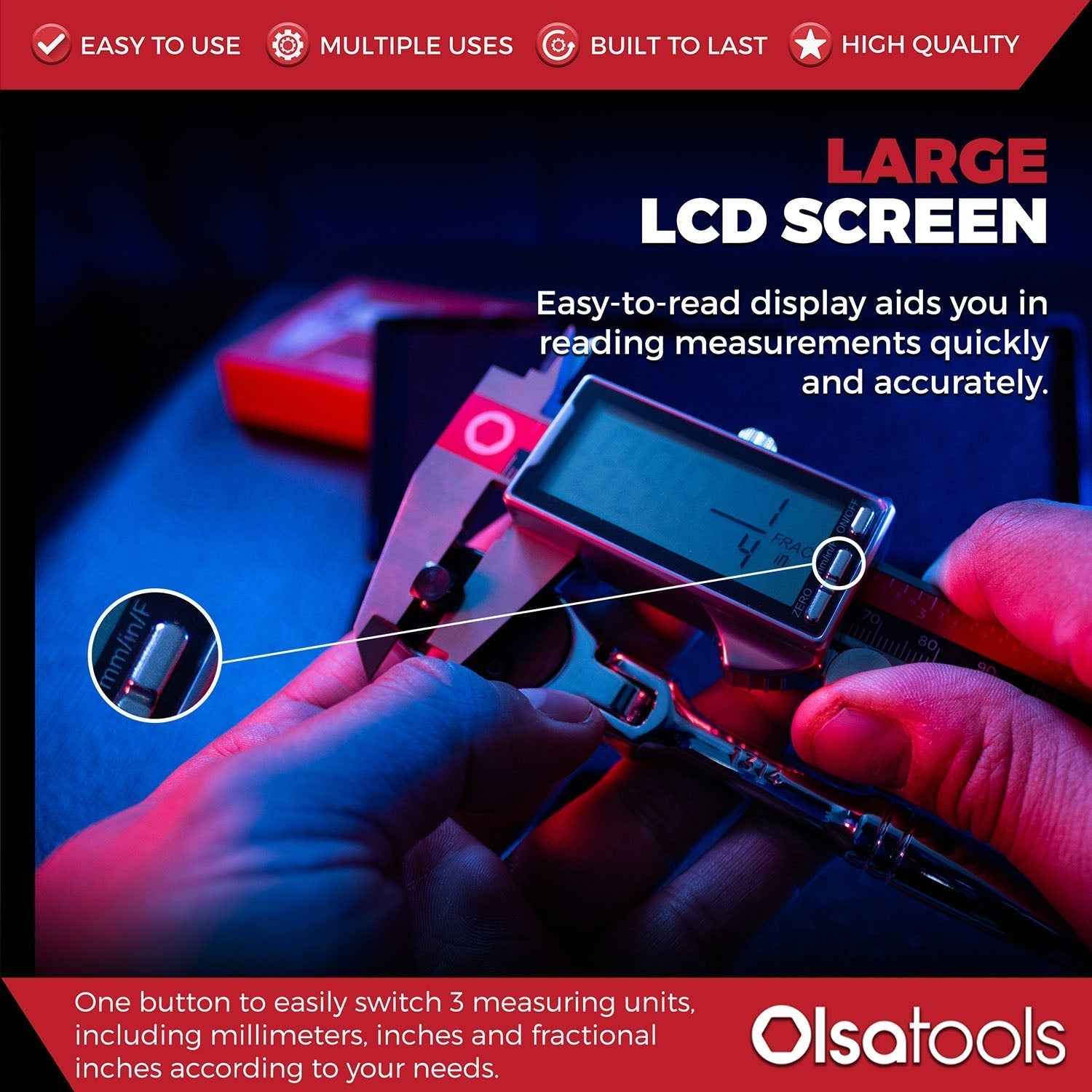 6 Inch Digital Calipers for Precise Measurements and Enhanced Accuracy