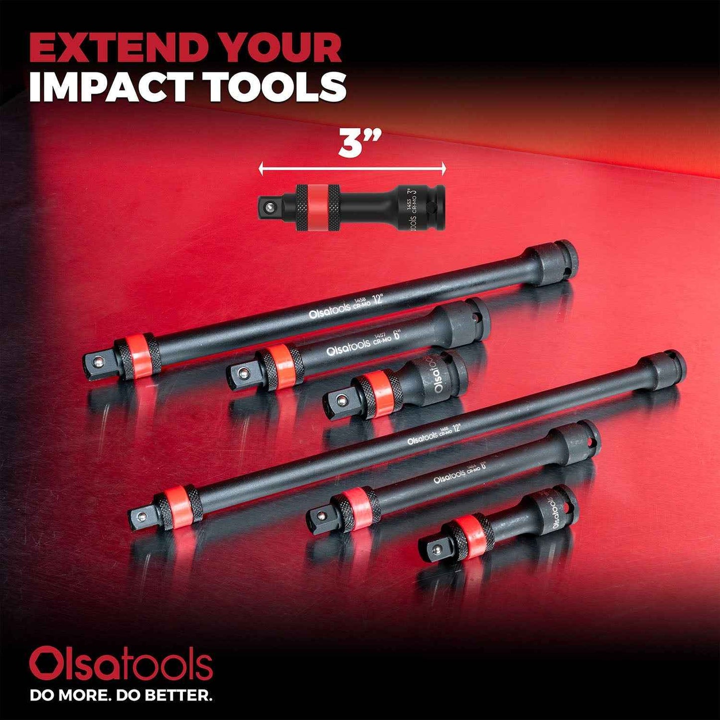 Locking Impact Socket Extensions for Enhanced Torque and Control