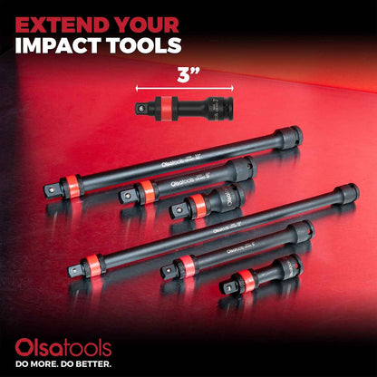 Locking Impact Socket Extensions for Enhanced Torque and Control
