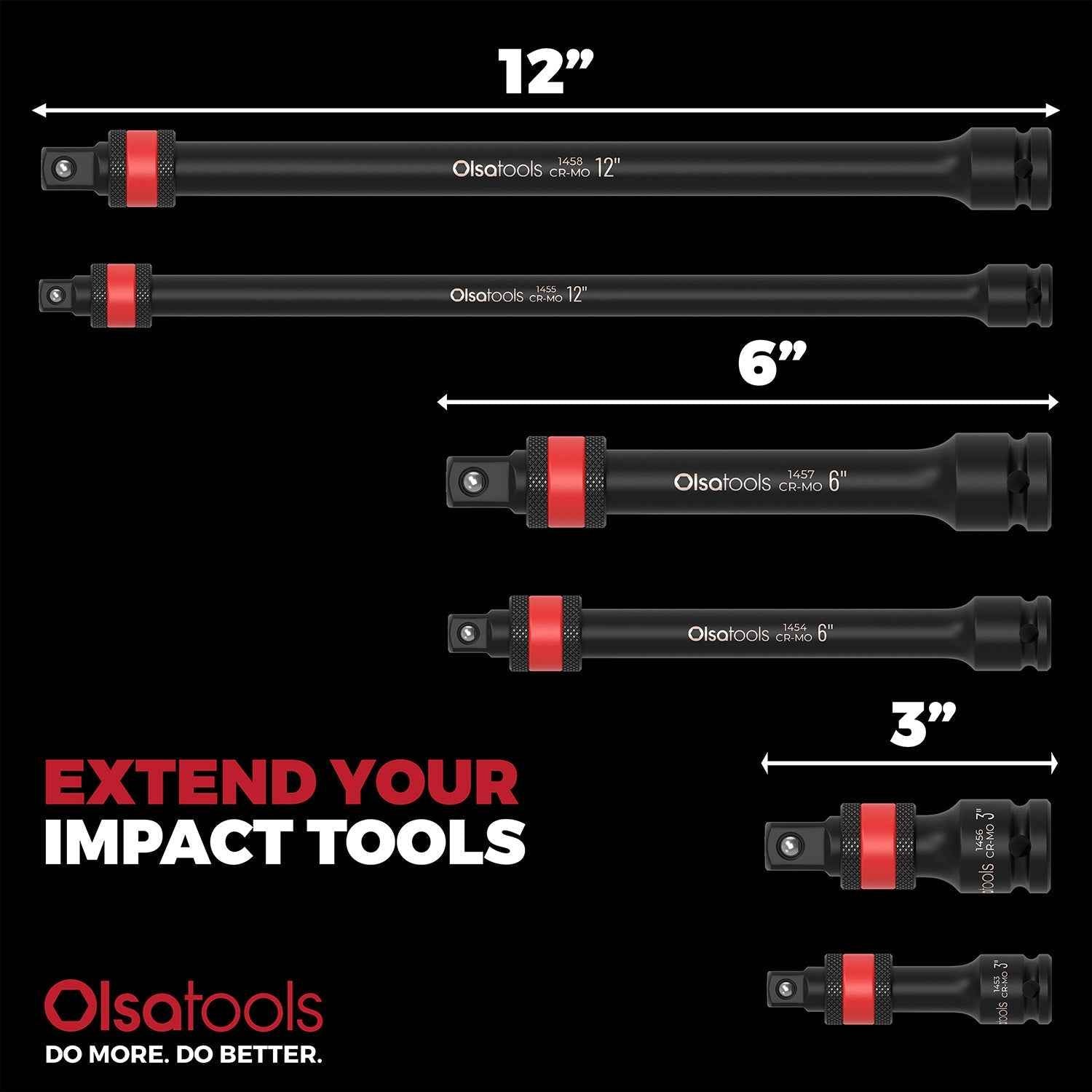 Locking Impact Socket Extensions for Enhanced Torque and Control