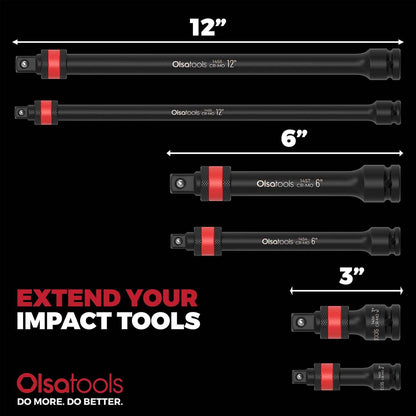Locking Impact Socket Extensions for Enhanced Torque and Control