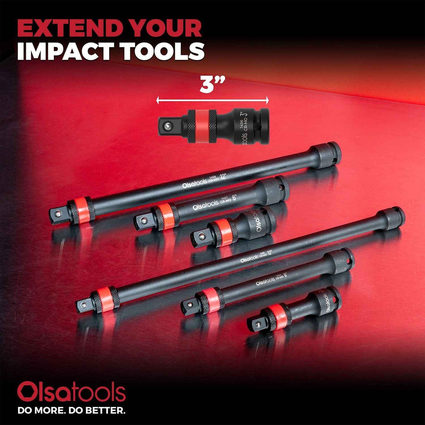 Locking Impact Socket Extensions for Enhanced Torque and Control