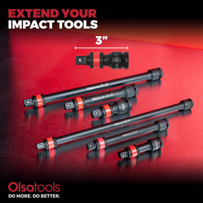 Locking Impact Socket Extensions for Enhanced Torque and Control