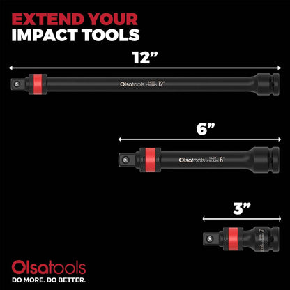 Locking Impact Socket Extensions for Enhanced Torque and Control