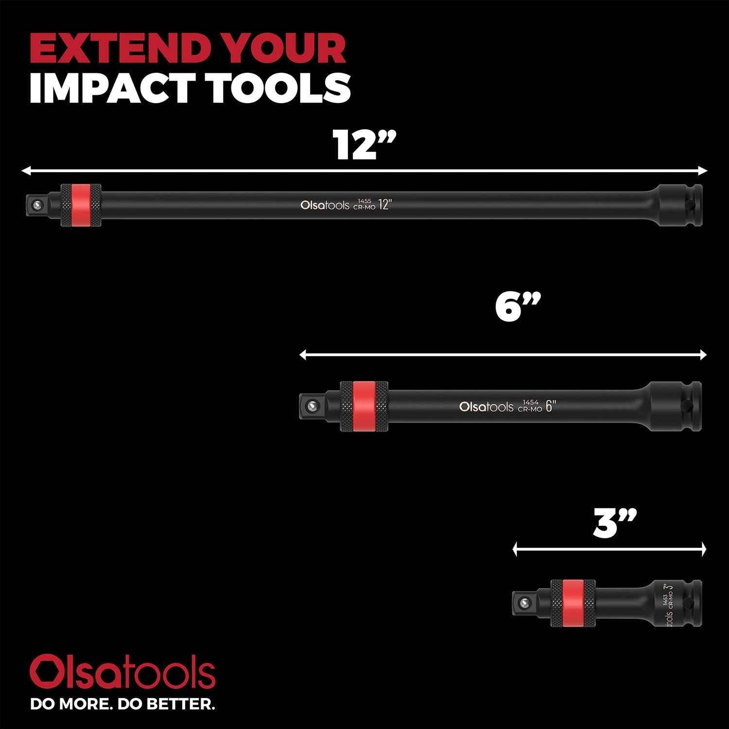 Locking Impact Socket Extensions for Enhanced Torque and Control
