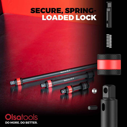 Locking Impact Socket Extensions for Enhanced Torque and Control