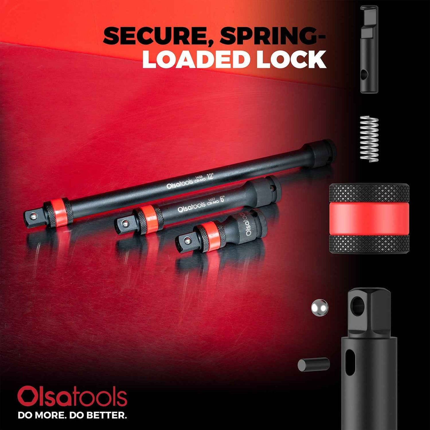 Locking Impact Socket Extensions for Enhanced Torque and Control