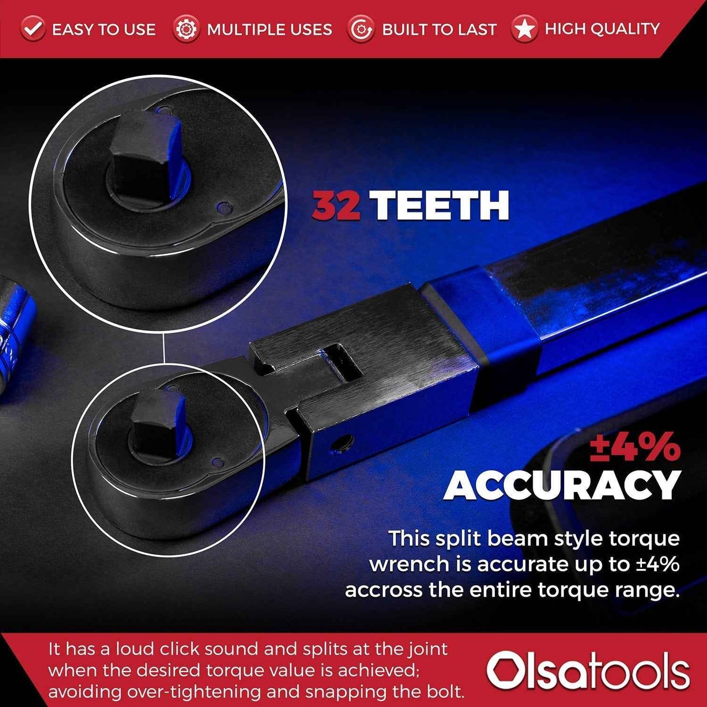 Flex Head Torque Wrenches - Split Beam Design for Precision and Durability