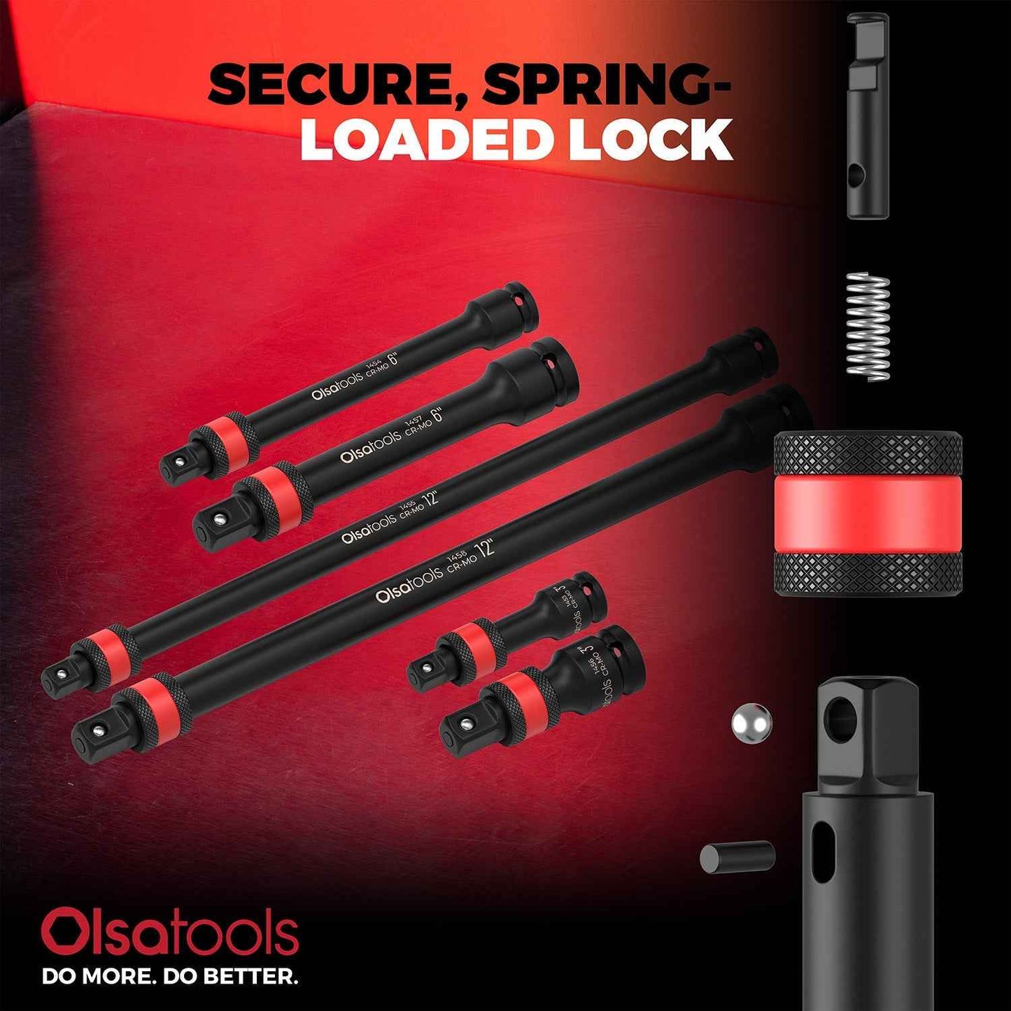 Locking Impact Socket Extensions for Enhanced Torque and Control