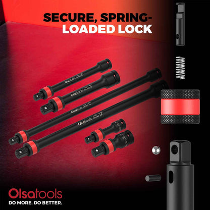 Locking Impact Socket Extensions for Enhanced Torque and Control