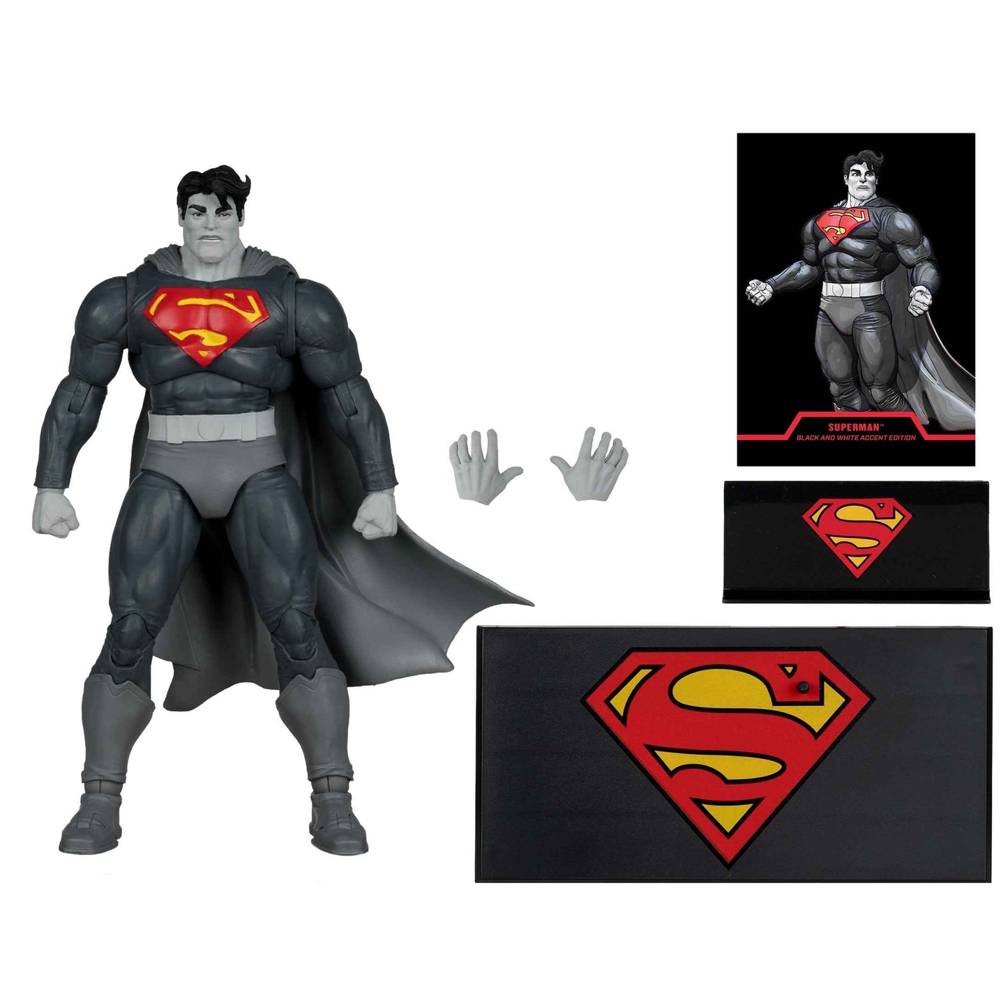 DC Multiverse - The Dark Knight Returns - Superman (Black & White Accent Edition) - Exclusive