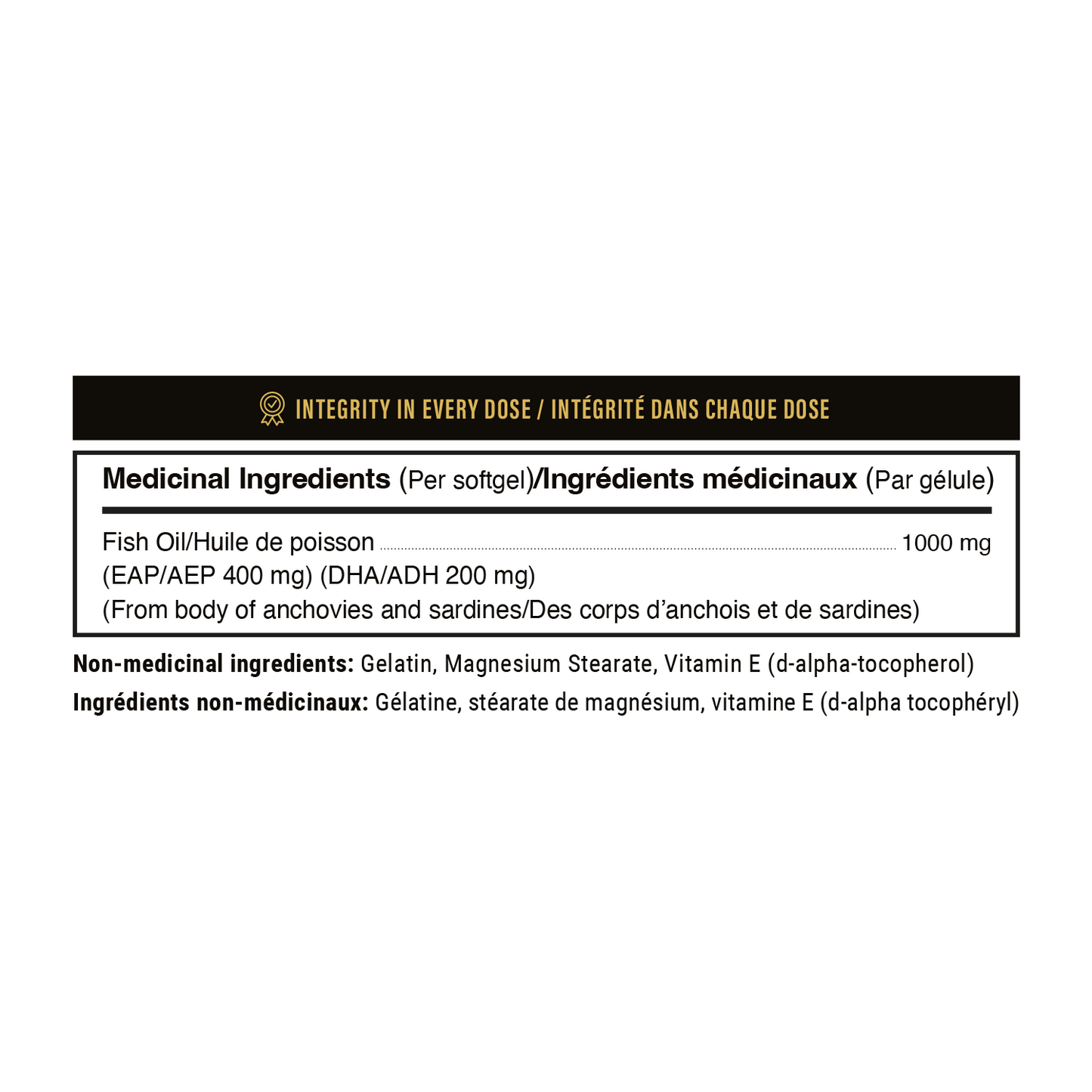 Omega-3 Fish Oil Supplement with EPA and DHA for Heart and Brain Health