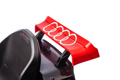 24V Red Newest Upgraded Audi Drifting Go Kart W/ 180° Drift, Bluetooth Music & Lights