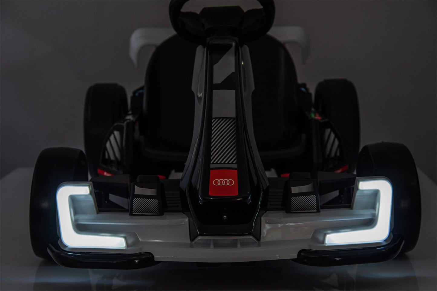24V Red Newest Upgraded Audi Drifting Go Kart W/ 180° Drift, Bluetooth Music & Lights