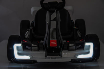 24V Red Newest Upgraded Audi Drifting Go Kart W/ 180° Drift, Bluetooth Music & Lights