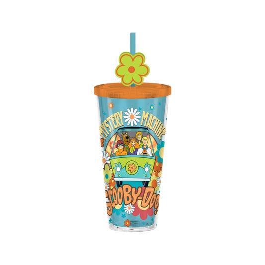 Scooby Doo Mystery Machine Flowers 24oz Plastic Cold Cup
