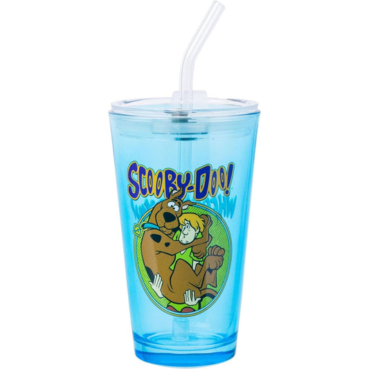 Scooby Doo Scared Shaggy Scooby 16oz Pint Glass w/Lid