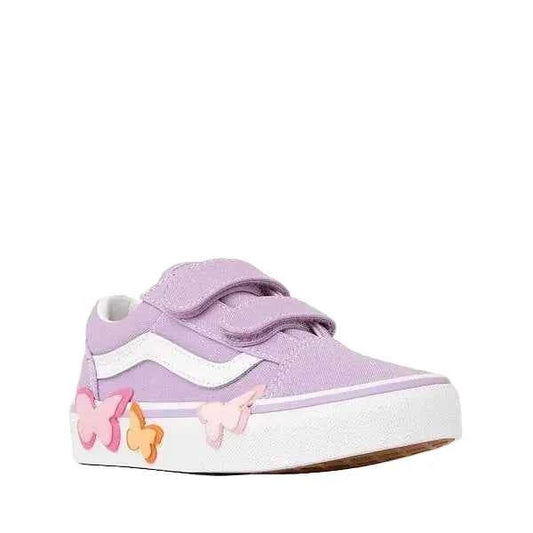 Vans 'Old Skool Velcro' Shoes - Butterfly/Sort Orchid (KIDS)