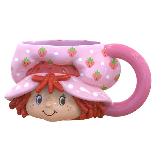 Strawberry Shortcake Head Ceramic 3D Sculpted Mug