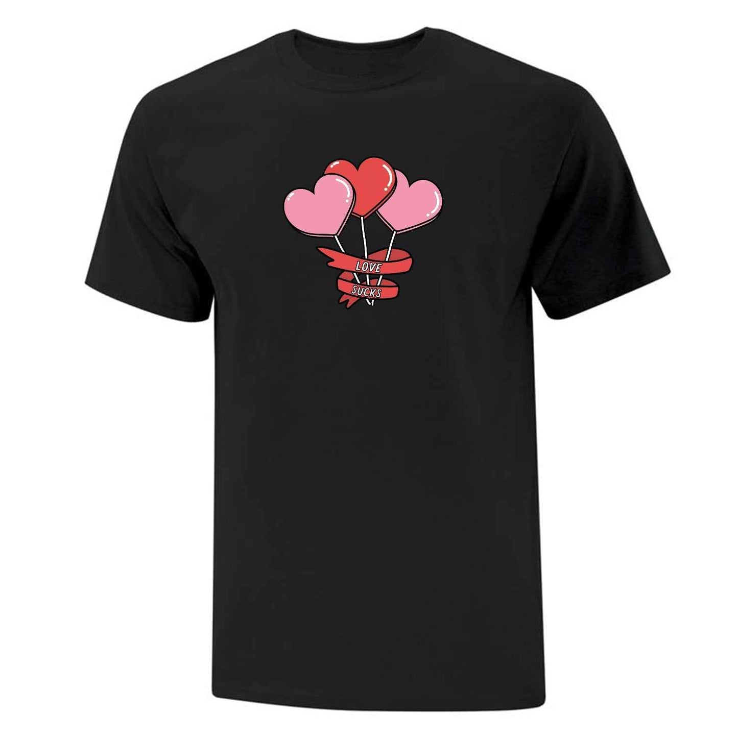 T-shirt "Love Sucks" imprimé
