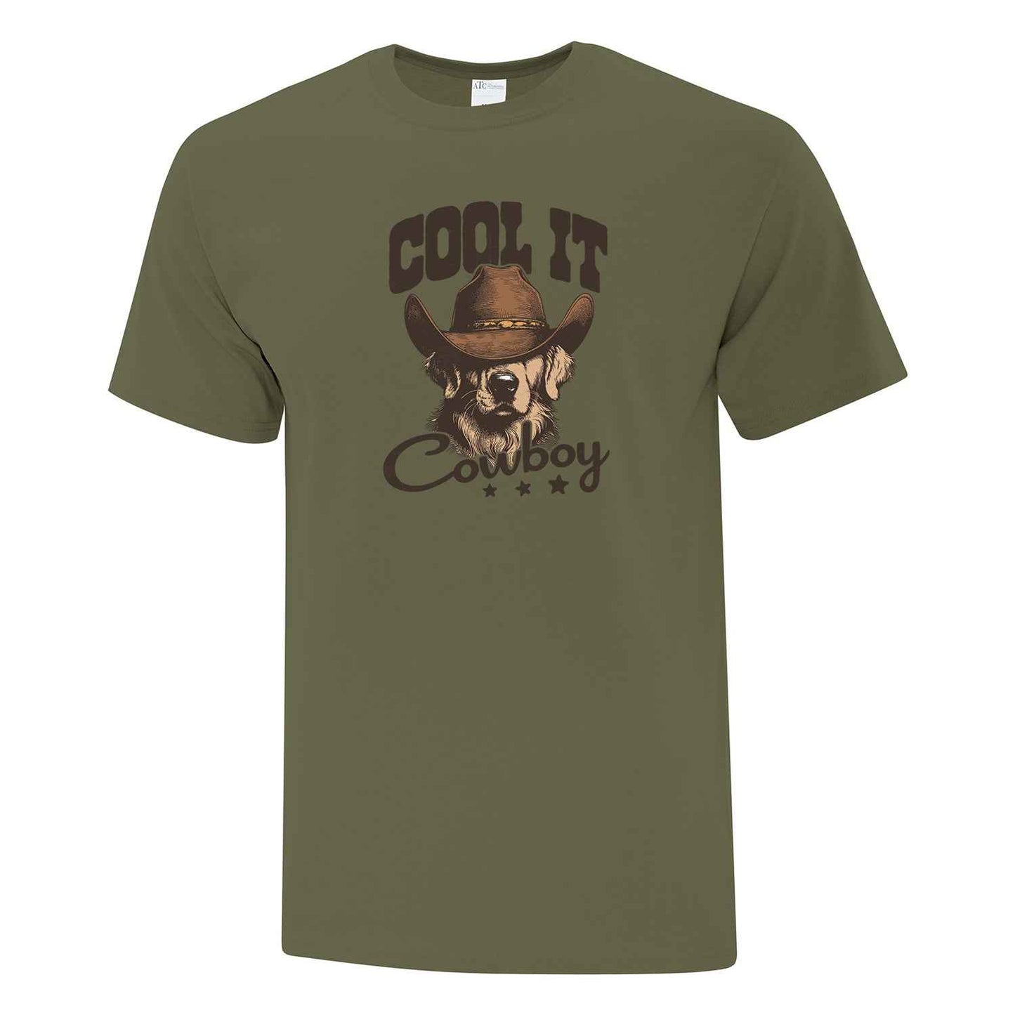 T-shirt "Cool it cowboy" imprimé