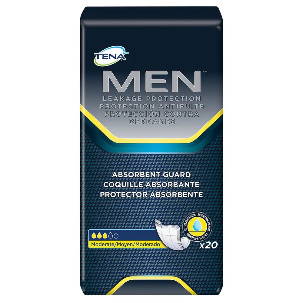 TENA Men Maximum Guard Incontinence Pad for Men, Maximum Absorbency