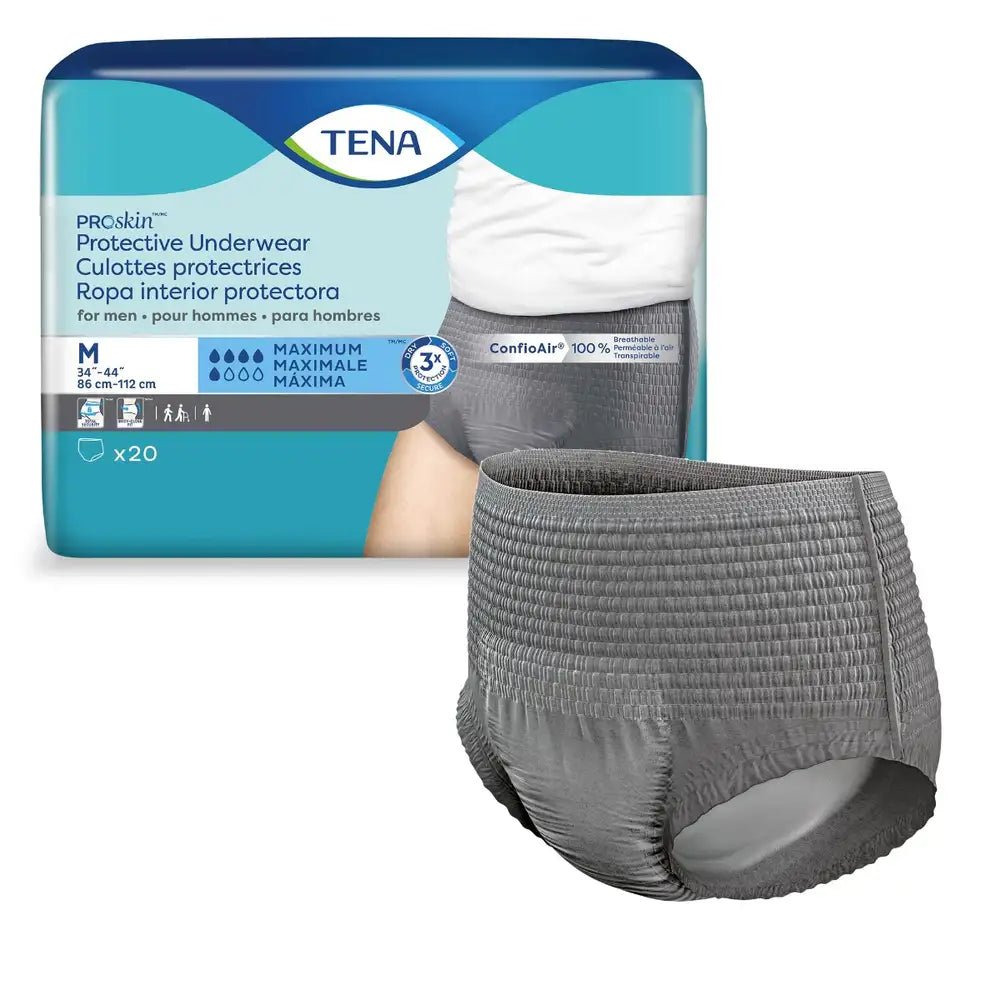 TENA ProSkin Protective Incontinence Underwear for Men, Moderate Absorbency