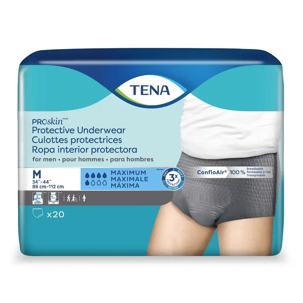 TENA ProSkin Protective Incontinence Underwear for Men, Moderate Absorbency